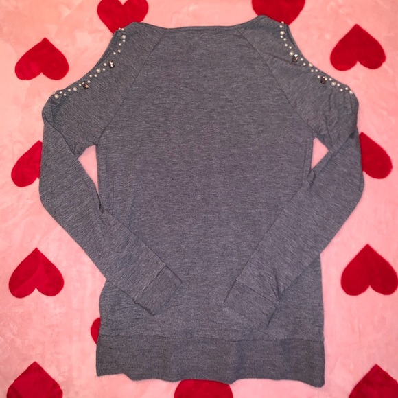 Shoulder Out Top Pearl/ Stone Accents at Shoulder by Juicy Couture - Picture 7 of 11